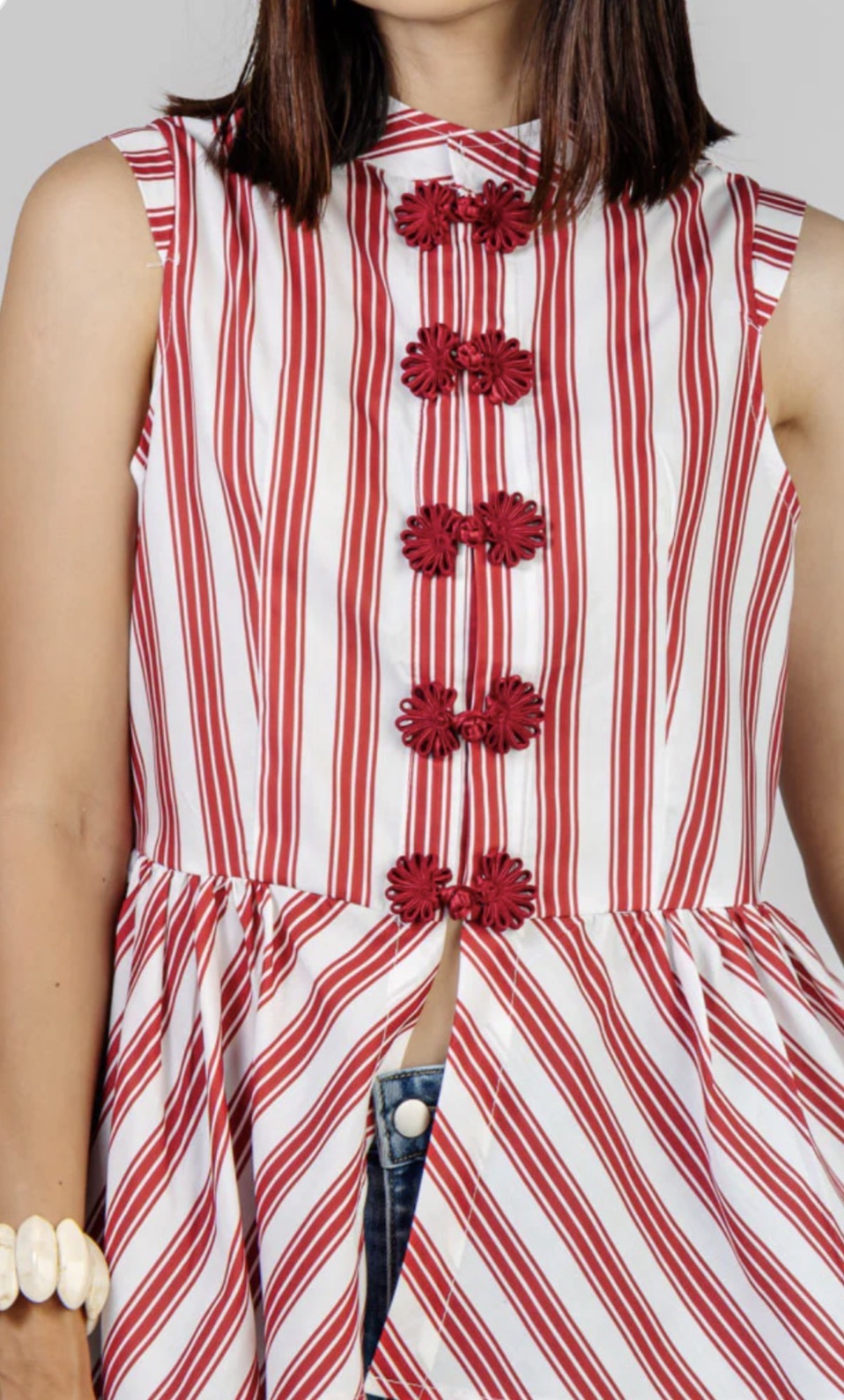BLUSA PEPLUM A RAYAS