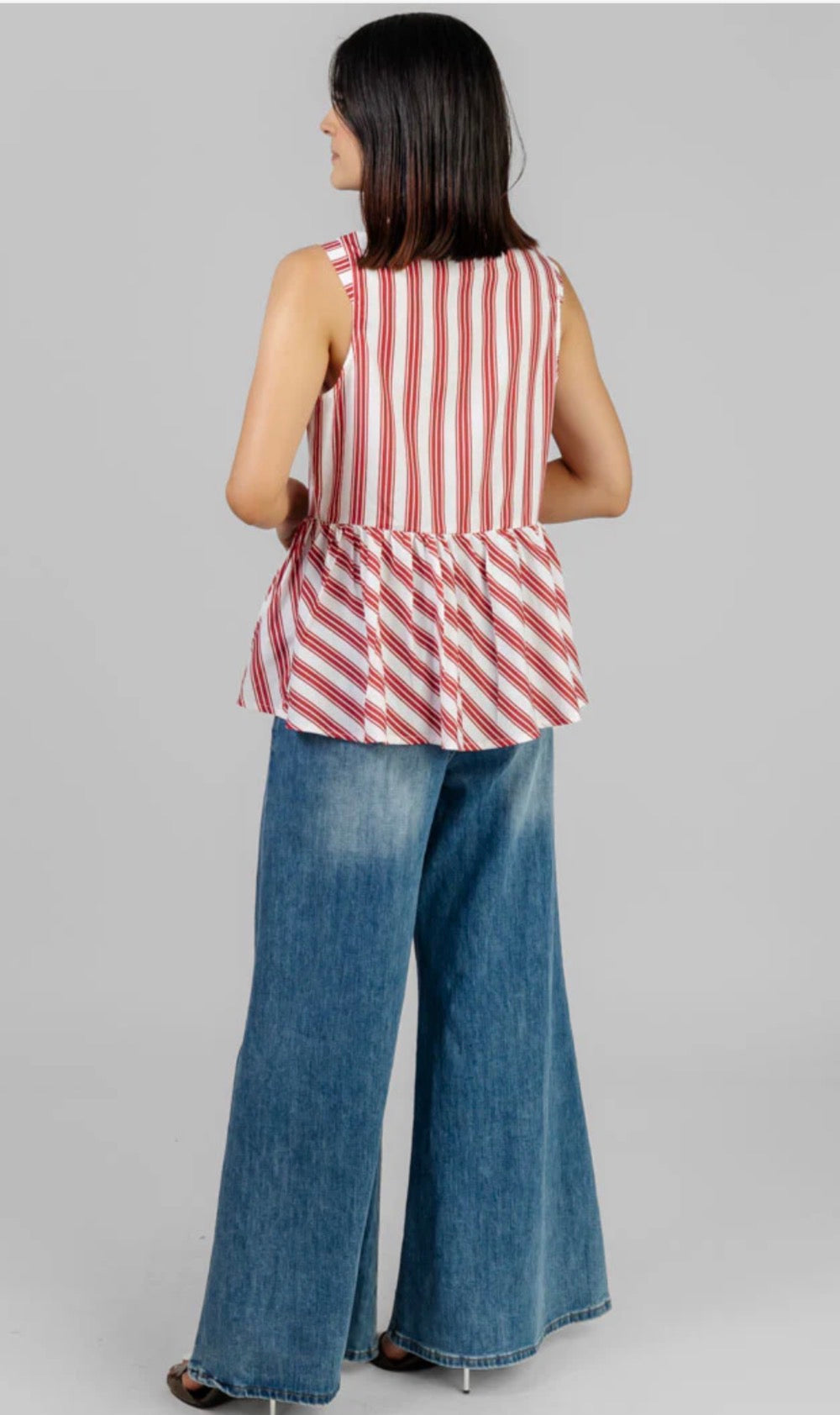 BLUSA PEPLUM A RAYAS