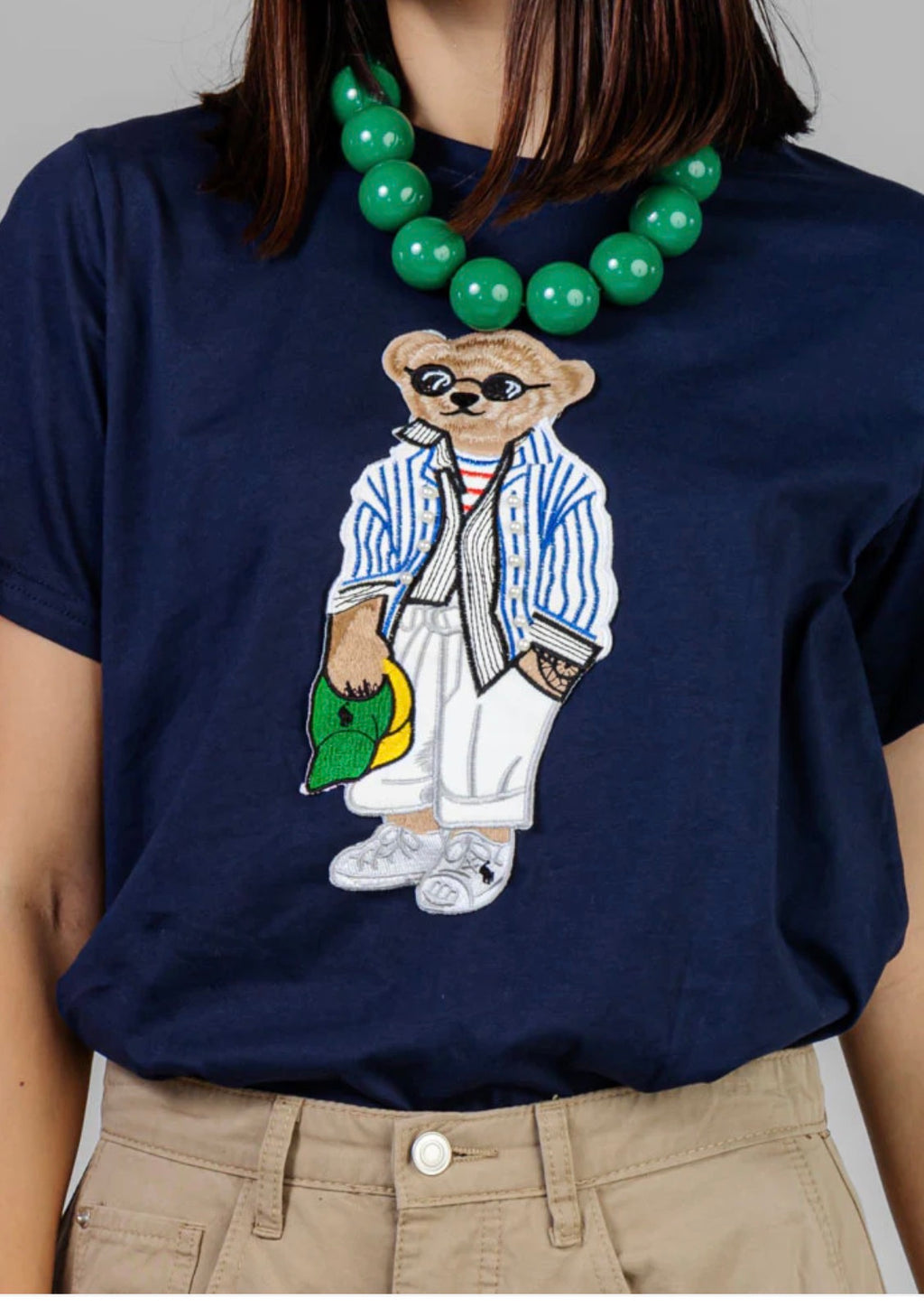 BLUSA ESTAMPADO OSO AZUL