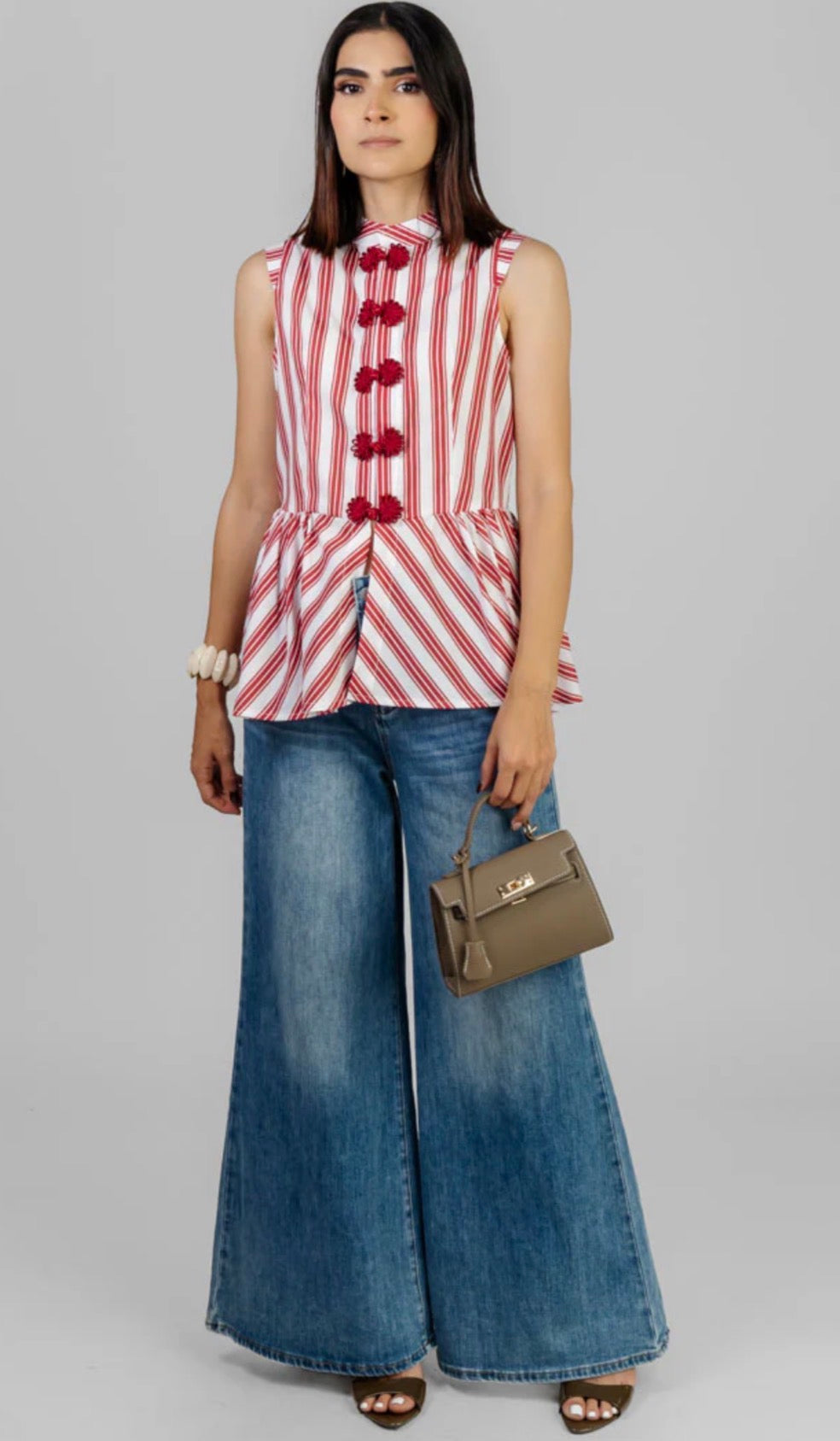 BLUSA PEPLUM A RAYAS