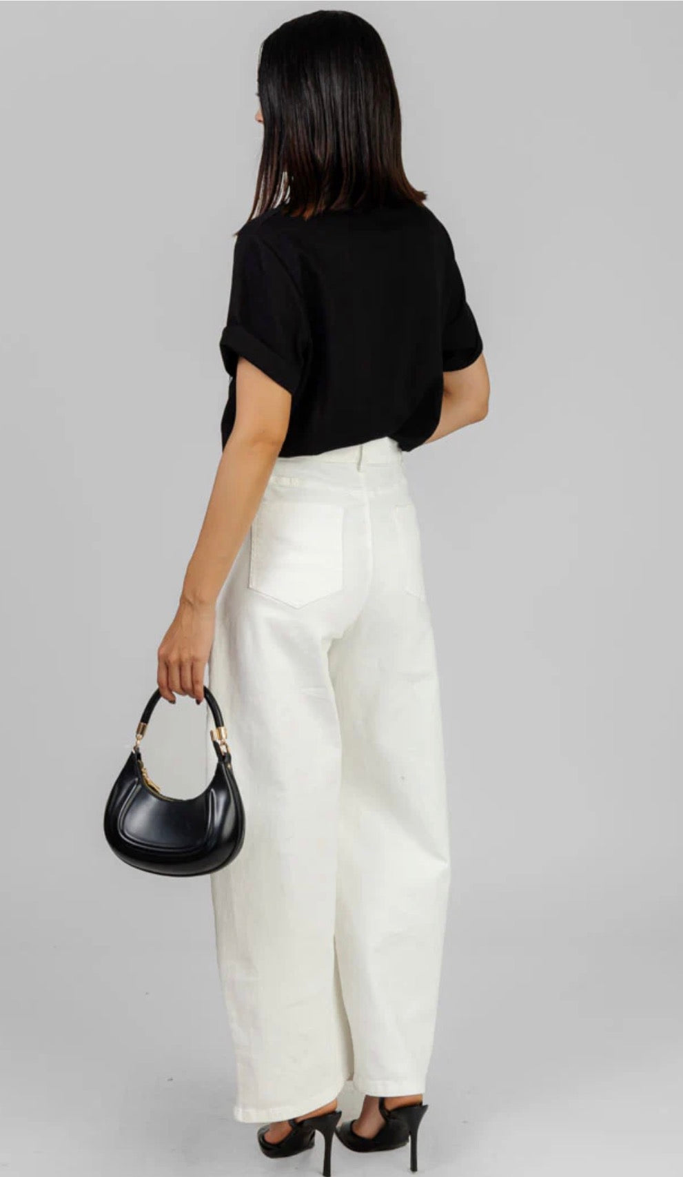 PANTALON BLANCO ESTILO MILITAR